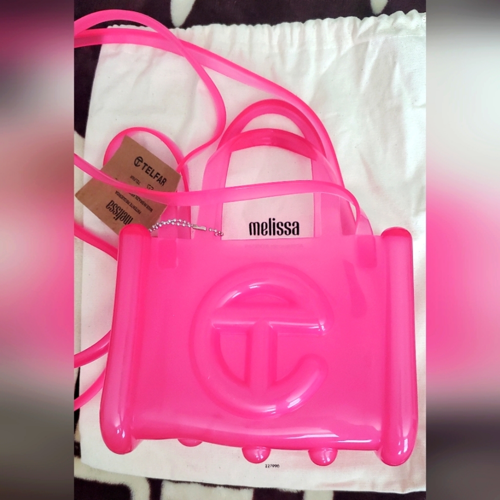 Telfar x Melissa Small Pink Jelly Shopping Bag